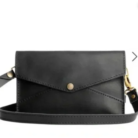 Portland Leather Goods Envelope Convertible Crossbody - NEW! - Picture 1 of 4